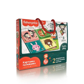 Игра развивающая Vladi Toys с пластиковыми картами. Чья половинка? VT1302-30
