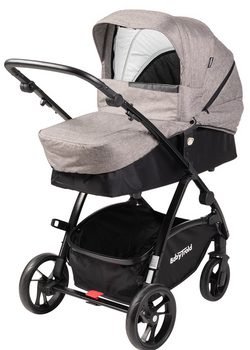 Коляска BabyTrold Mini Combi Pram Grey Melange (5704211718673)