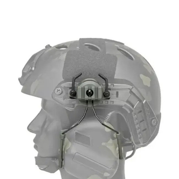Крепление для активных наушников адаптер на шлем 19-21 мм Olive S