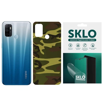 Защитная плёнка SKLO Back Camo на тыльную сторону для Oppo Find X2 (Коричневый / Army Brown) (172819)