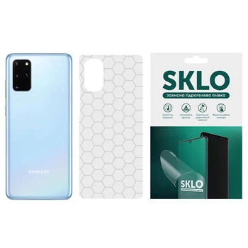 Защитная плёнка SKLO Back Transparent на тыльную сторону для Samsung Galaxy Note 9 (Прозрачный / Соты) (161722)