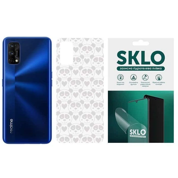 Защитная плёнка SKLO Back Transparent на тыльную сторону для Realme XT (Прозрачный / Панды) (155521)