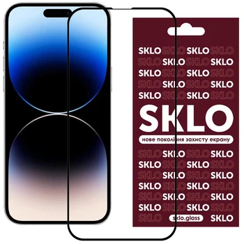 Стекло защитное SKLO.glass 3D для Apple iPhone 15 / 16 (6.1") Черный