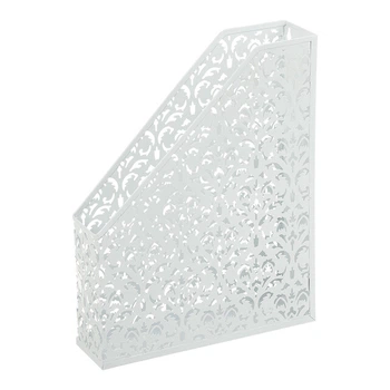 Лоток вертикальный BuroMax Barocco 318х248х75 мм металлический белый (BM.6262-12)