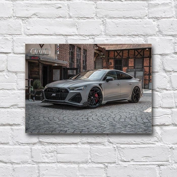 Деревянный постер «Audi RS7» 210х297 мм