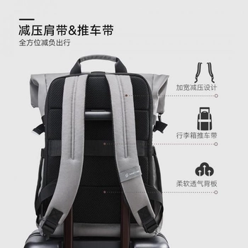 Рюкзак 90 Points Urban Roll Top Backpack 18,6" 27,3L Cold Grey