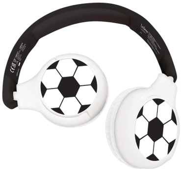 Słuchawki Lexibook Football White-Black (3380743089454)