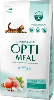 Сухой корм для котят Optimeal Kitten с курицей 1.5 кг (4820215369664)