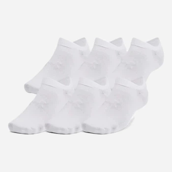Набор мужских носков коротких Under Armour UA Essential No Show 1382611-100 L 6шт Белый (196885583650)