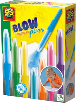 Dmuchane flamastry SES Creative Blow Pens Airbrush (8710341002756)