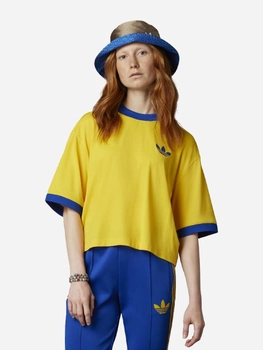 Спортивна футболка жіноча Adidas IB2060 38 Жовта (4066748122233)