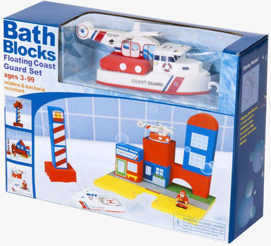 Набір плаваючих блоків для ванни Just Think Toys Floating Coast Guard 17 деталей (0684979220876)