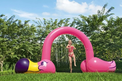 Іграшка надувна Bestway Jumbo Flamingo з розпилювачем (6942138983302)