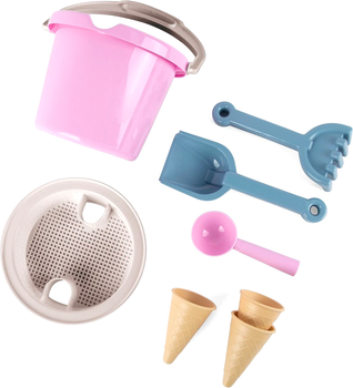 Zestaw zabawek do piasku Dantoy Ice Cream Cones Różowy (5701217048018)