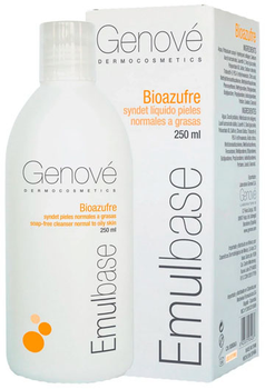 Лосьйон для тіла Genové Biosulphur Emulbase очищувальний та гігієнічний для жирної шкіри 250 мл (8423372034237)