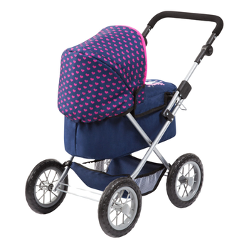 Wózek dla lalki Bayer z akcesoriami Niebieski 46 cm (4003336130546)