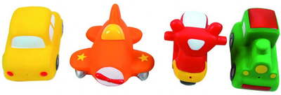 Набір іграшок для купання Ludi Bath Аnimals Vehicles 4 шт (3550839922235)