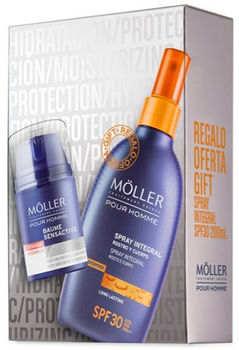 Zestawy kosmetyków do ochrony przeciwsłonecznej Anne Möller Pour Homme dla mężczyzn sensactive balm 50 ml + integral spray SPF 30 200 ml (8423986039802)