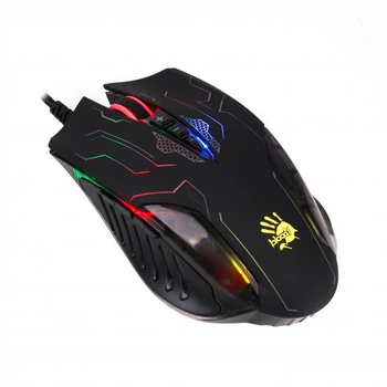 Мышь игровая A4Tech Bloody Q50 Battlefield, с подсветкой Neon XGlide, оптическая 3200 CPI, USB