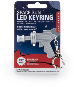 Brelok do kluczy Kikkerland Space Gun Led (612615072695)