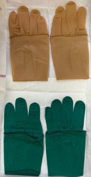 Перчатки хирургические латексные двойные Medicom SAFETOUCH ДУПЛЕКС повышенной защиты стерильные 1 набор размер 7,0