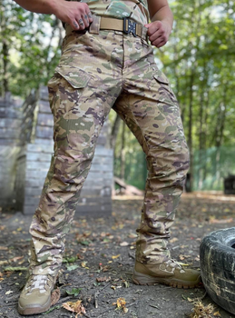 Тактичні штани польові літні, військові штани на літо ріп-стоп світлий мультикам 44