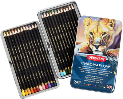 Zestaw kolorowych ołówków Derwent Chromaflow 24 szt (5028252616133)
