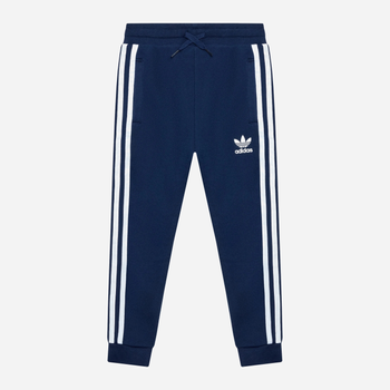 Młodzieżowe spodnie dresowe Adidas HK0353 152 cm Granatowe (4065429237129)