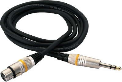 Кабель балансный RockCable RCL30383 D6F BA - Microphone Cable - XLR (F) / TRS Jack (3m)