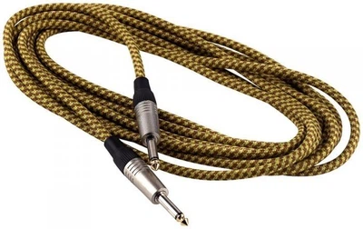 Инструментальный кабель RockCable RCL30205 TC D/Gold Instrument Cable - Vintage Tweed (5m)