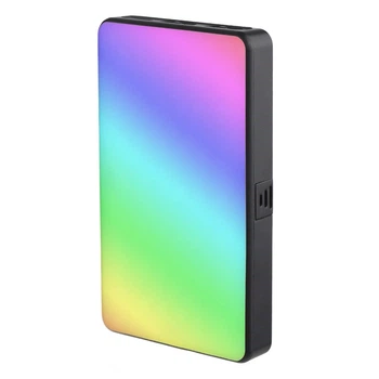 Накамерная светодиодная LED лампа RIAS W140 RGB с аккумулятором (3_03968)