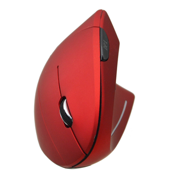 Мышь вертикальная беспроводная оптическая Rowell V7 Red (3_04391)