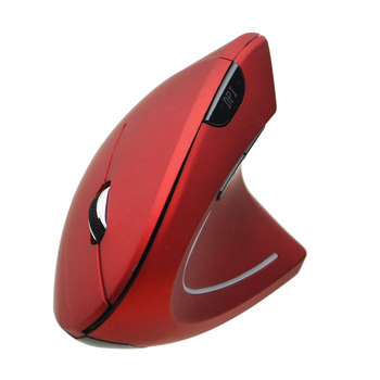 Мышь вертикальная беспроводная оптическая Rowell V7 Red (3_04391)