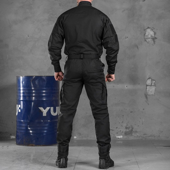 Чоловіча Форма "Police" 3в1 Кітель + Штани + Подарунок Футболка / Костюм ріп-стоп чорний розмір 2XL