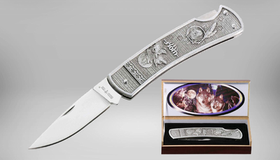 Нож охотничий складной WOLF в подарочном футляре