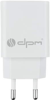 Ładowarka sieciowa DPM 1 x USB biała (5906881212639)
