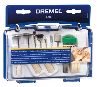 Набір насадок Dremel для чищення та полірування 684, 20 шт (26150684JA)