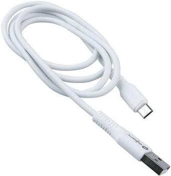 Кабель DPM USB-A - micro-USB 1 м білий (5906881212684)
