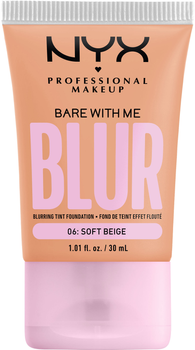 Тональна основа-тінт для обличчя NYX Professional Makeup Bare With Me Blur 06 Soft Beige 30 мл (0800897234324)