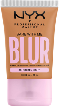 Podkład do twarzy NYX Professional Makeup Bare With Me Blur 08 Golden Light 30 ml (0800897234348)