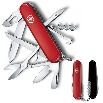 Нож Victorinox Huntsman Ukraine 91 мм Червоно-чорний (1.3713.1.3)