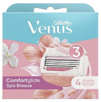 Змінні картриджі (леза) для гоління Gillette Venus Comfortglide Spa Breeze 4 шт (7702018577705)