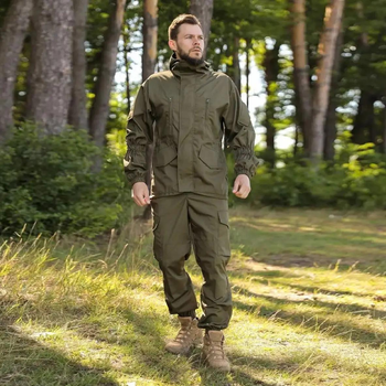 Тактический летний мужской костюм горка Рип-Стоп куртка и штаны Olive 54