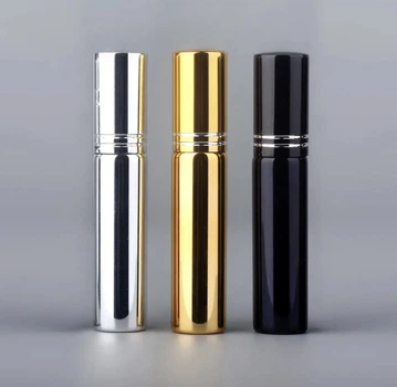 Флакони 3 Шт (Black, Gold, Silver) Скляні Для Спрей-Духів Lux C Пульверизатором 10 Мл