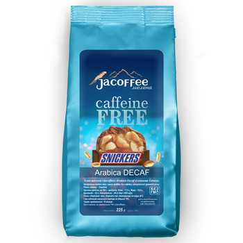Кофе молотый без кофеина Jacoffee Arabica, Сникерс, 225г
