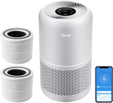 Очиститель воздуха Levoit Smart Air Purifier Core 300S Plus Grey с дополнительным фильтром True HEPA 3-Stage