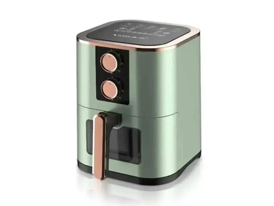 Аэрогриль Su Tai 607 1000W аэрофритюрница безмасляная для приготовления без масла с регулировкой температуры 6.5 л Зеленая