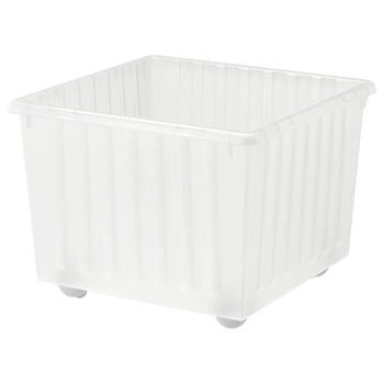 Ящик на колесах ІКЕА ВЕССЛА білий, 39x39 см 300.648.49