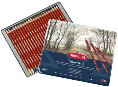 Набір кольорових олівців Derwent 24 кол (5028252147583)