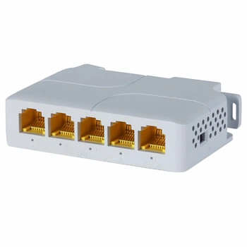 PoE подовжувач NC-POE14GB, 5-портовий, 1000 Мбіт/с, 90 Вт, Gigabit extender